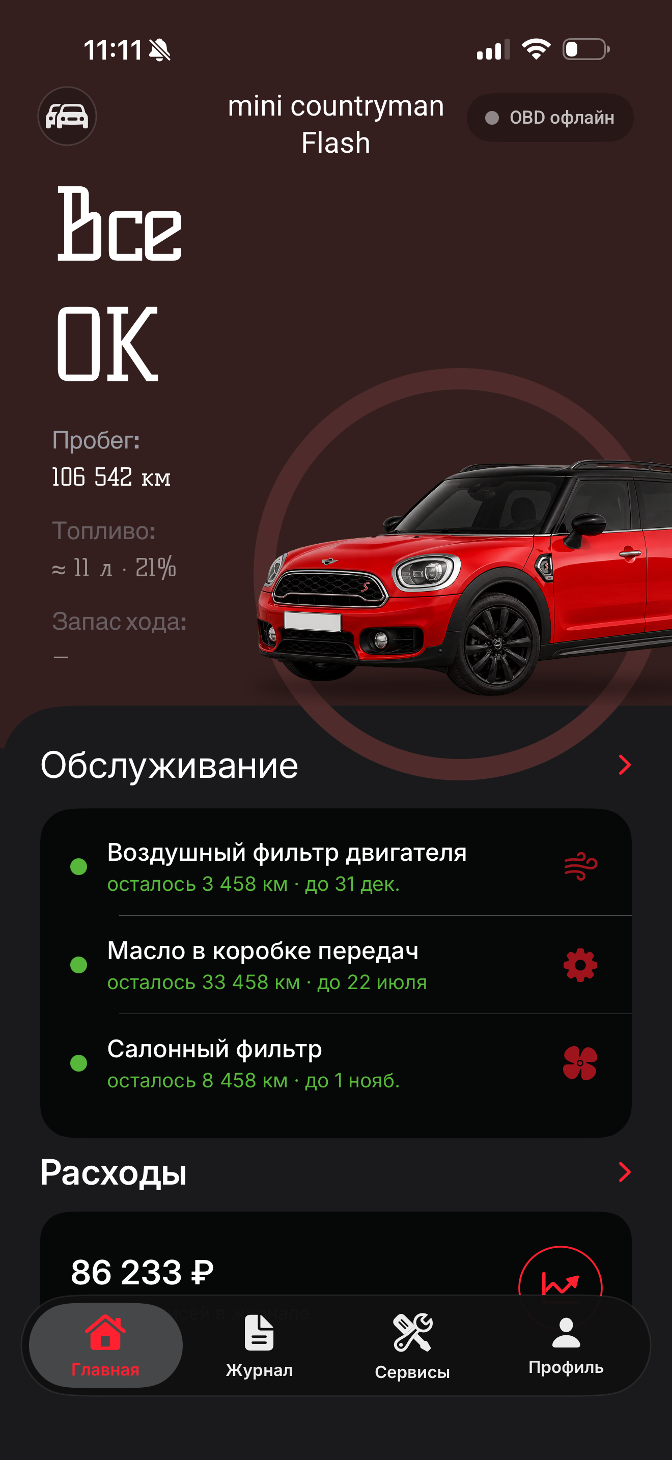 Главная Тачки: MINI Countryman, пробег, сроки обслуживания и расходы
